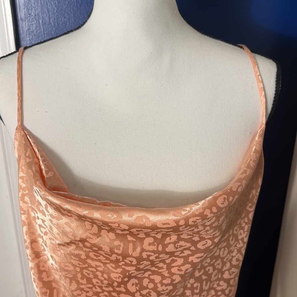 Women’s See You Monday Pink Animal Print Slip Dress Size Large - Picture 4 of 10